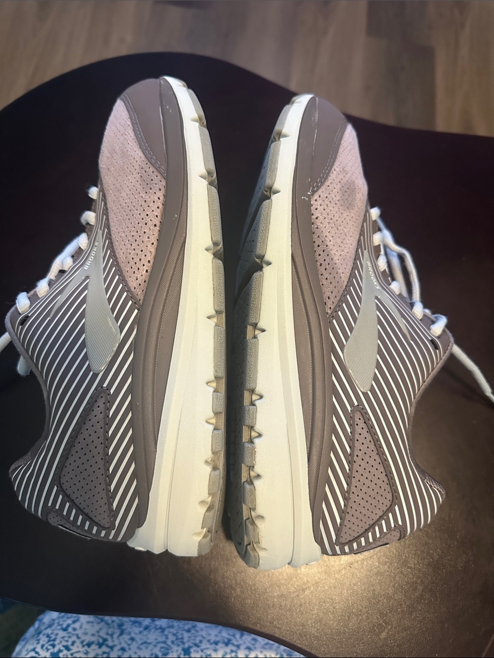 Brooks Women's Sneakers in Black with Pink Accents